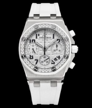 ساعة ap Royal Oak 26048 Offshore 37 🏅️ap5 Audemars Piguet 37mm Love Chronograph Mechanical Watch