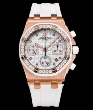 ساعة ap Royal Oak 26048 Offshore 37 🏅️ap5 Audemars Piguet 37mm Love Chronograph Mechanical Watch