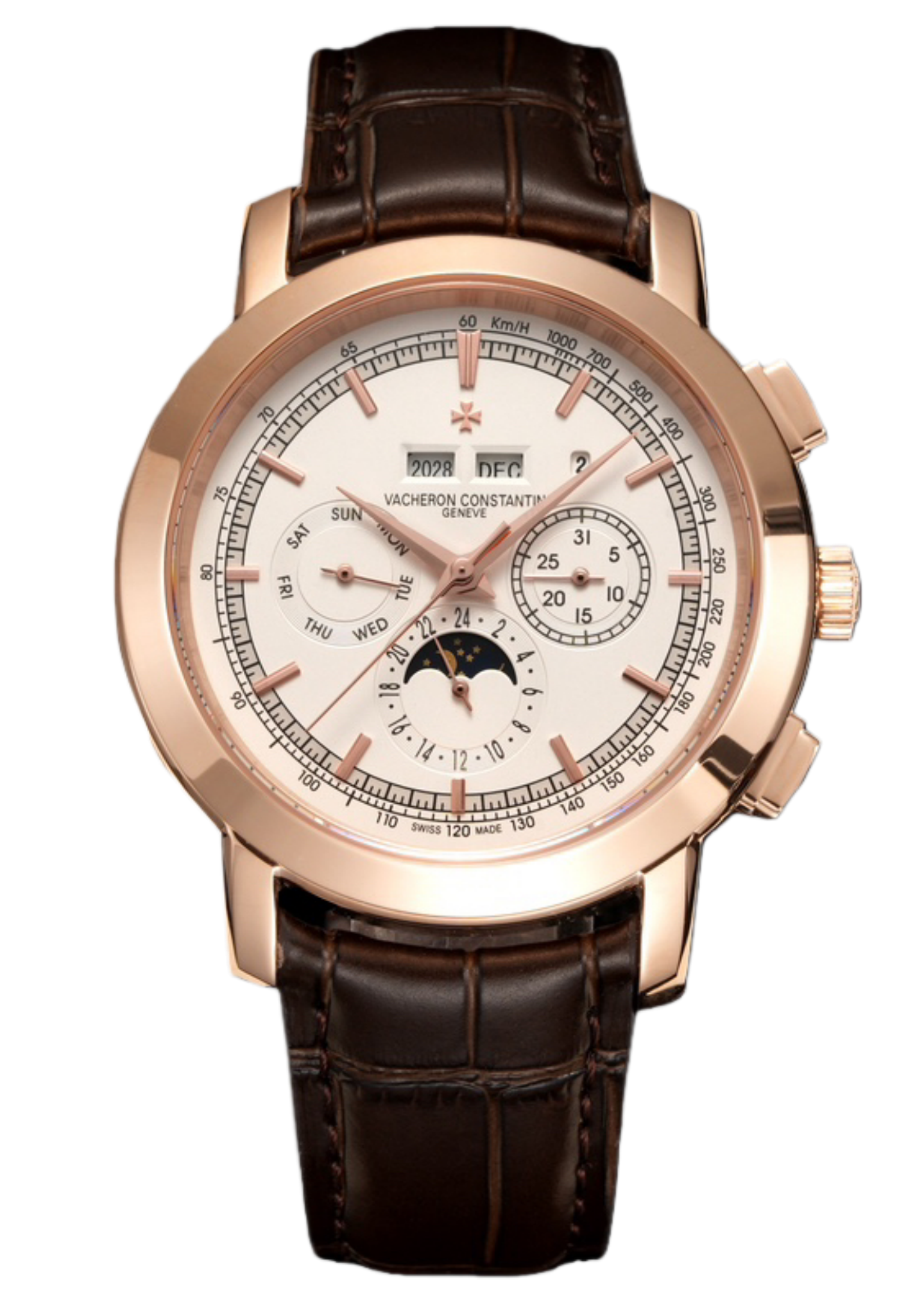 ساعة فاشيرون كونستانتين 5000T000P_B045 بتقويم دائم متعددة الوظائف