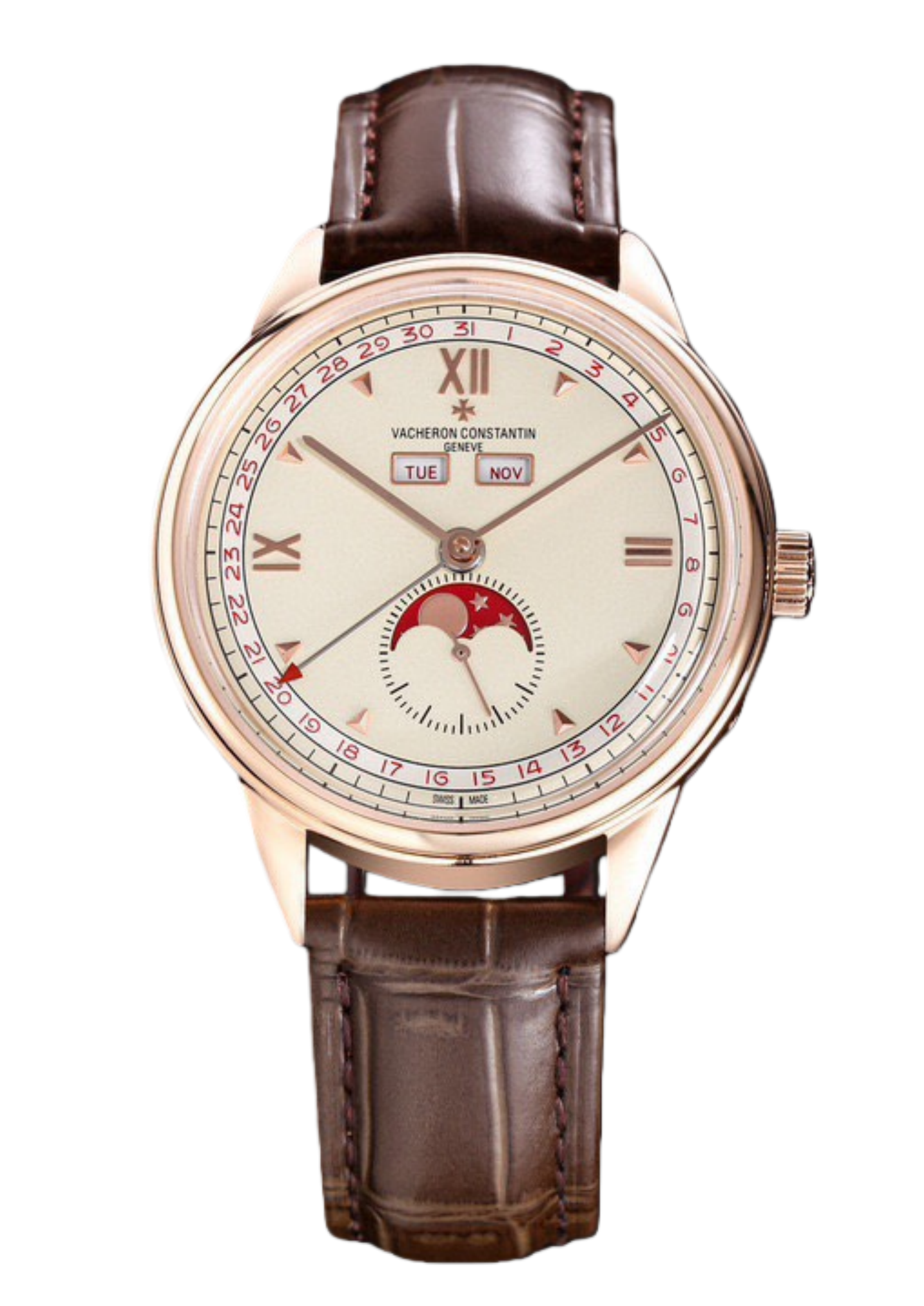 فاشيرون كونستانتين سلسلة التحفة التاريخية 3100v00r معصم ثلاثي التاريخ