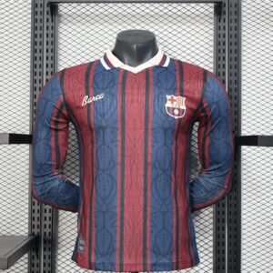 2025/2026 Player Version Long Sleeve Barcelona 125th Anniversary Edition Football Shirt 1:1 Thai Quality