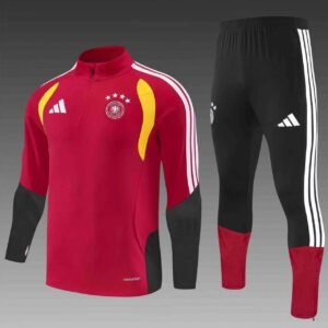 2026 Germany Half-Pull Training Suit Red Jersey Set 1:1 Thai Quality