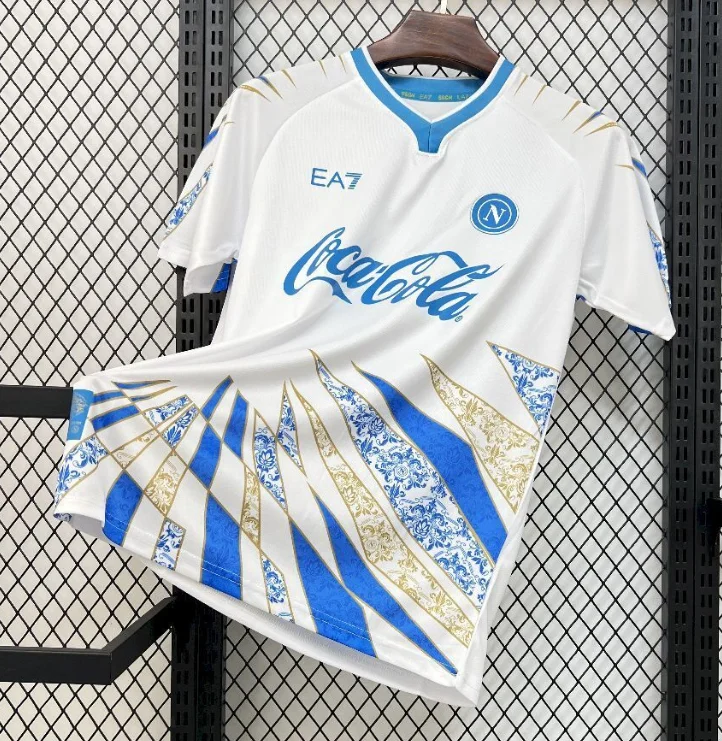 2025/2026 Napoli Training Wear White Soccer Jersey 1:1 Thai Quality