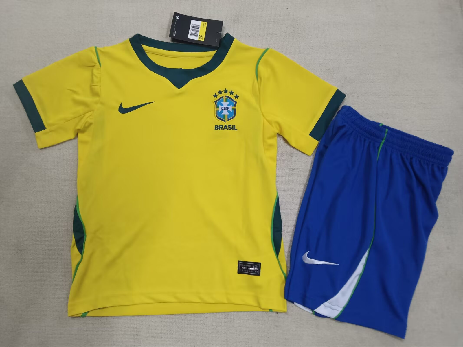 2026 Brazil Home Soccer Jersey 1:1 Thai Quality Kids Size