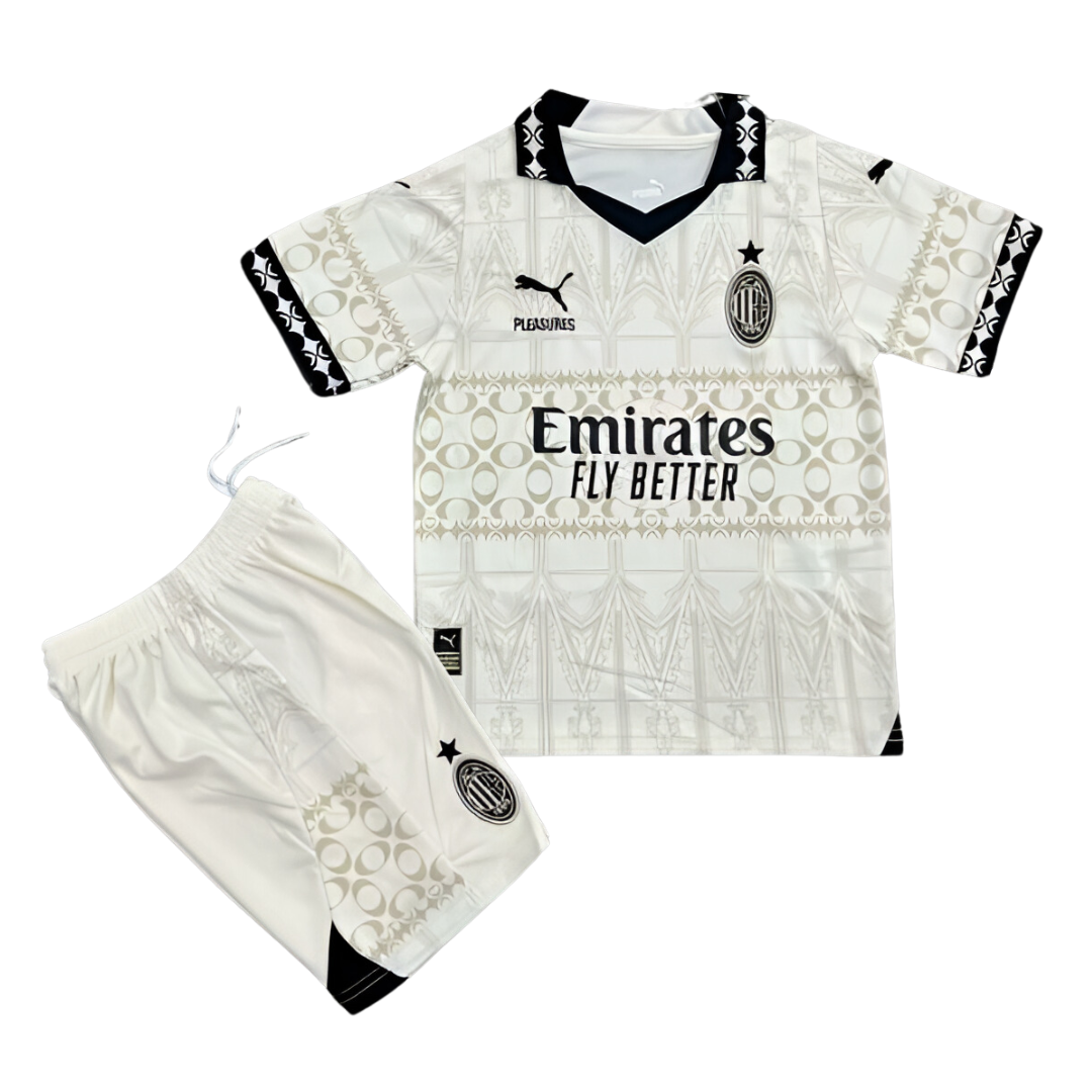 NIÑOS - 2023-24 - MILAN PLEASURES CREAM |CAMISETA + SHORT