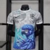 2025 Player Version Brazil Special Edition White And Blue Football Jersey 1:1