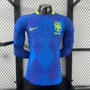 2025 Player Version Long Sleeve Brazil Away Soccer Jersey 1:1 Thai Quality