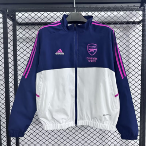 2025/2026 Arsenal Windbreaker Blue White Football Shirt 1:1 Thai Quality