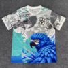 2025 Brazil Special Edition White And Blue Football Jersey 1:1