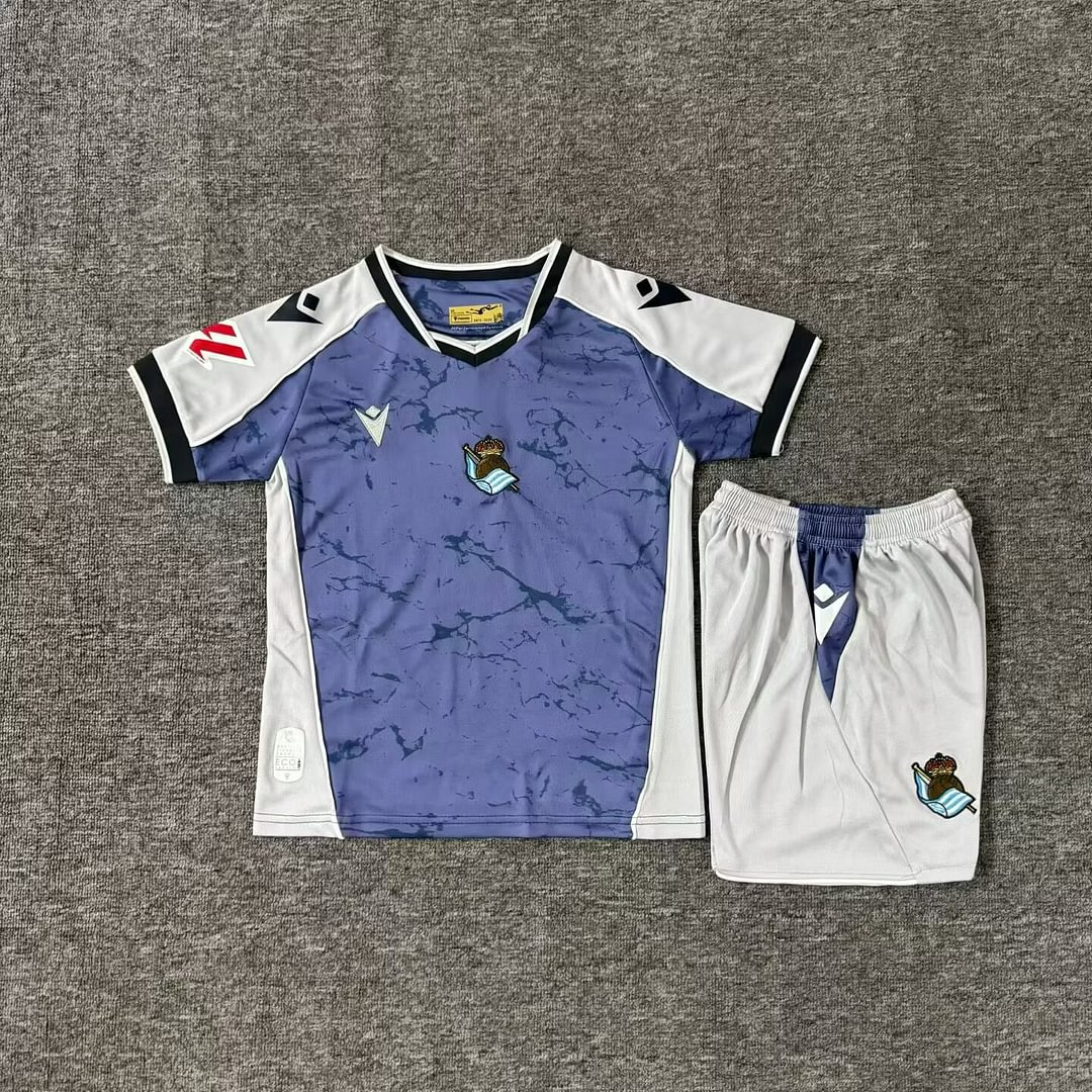 2025/2026 Real Sociedad Away Football Jersey 1:1 Thai Quality Kids Size