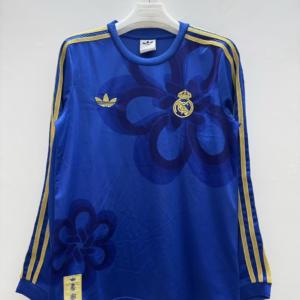 2025/2026 Long Sleeves Real Madrid United Year Horse Special Edition Blue Football Jersey 1:1 Thai Quality