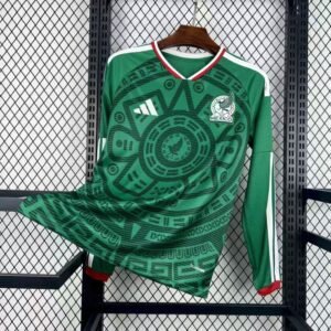2026 Long Sleeve Mexico National Home Football Jersey 1:1 Thai Quality