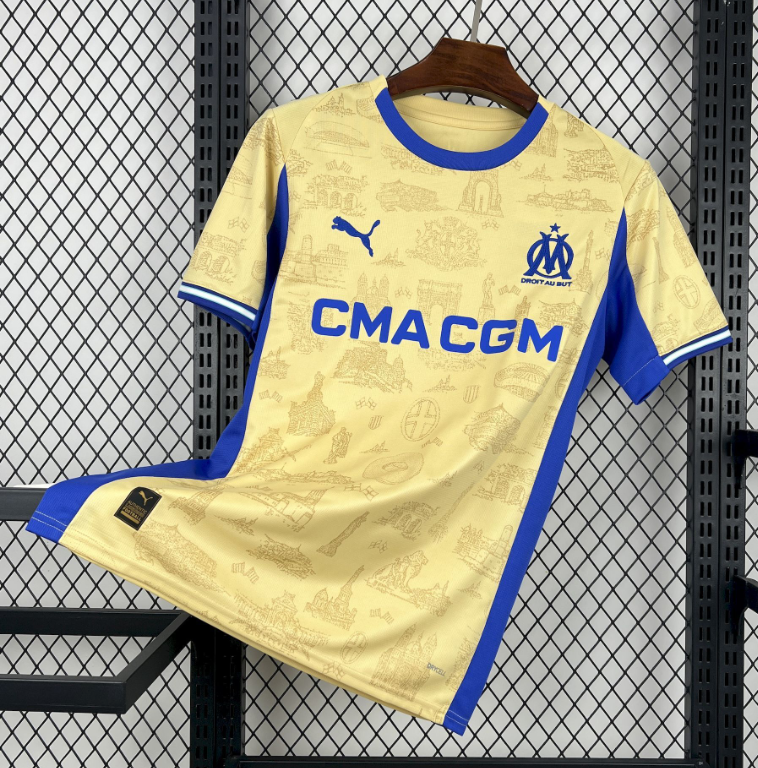 2025/2026 Olympique de Marseille Fourth Away Football Shirt 1:1 Thai Quality