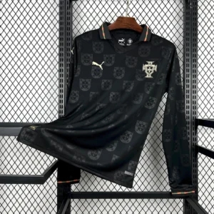 2026 Long Sleeve Portugal Special Edition Black Football Jersey1:1 Thai Quality