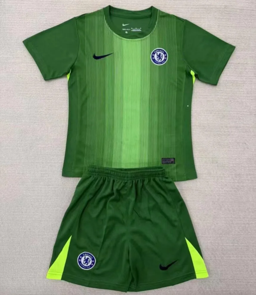 2025/2026 Chelsea Goalkeeper Green Set Football Shirt 1:1 Thai Quality