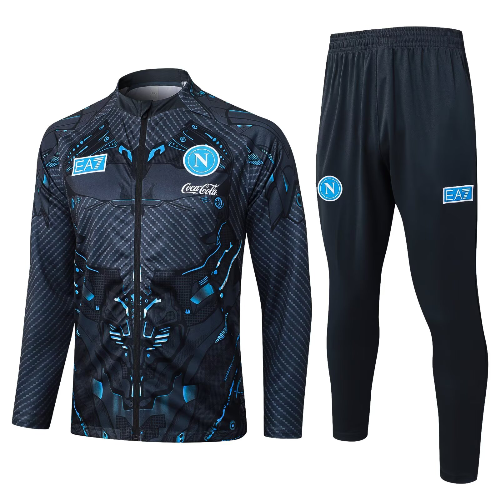 2025/2026 Napoli Full-Zip Training Suit Dark Grey Inkjet Set 1:1 Thai Quality