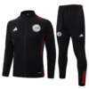 2025/2026 Ajax Full Zip Training Suit Black Football Jersey 1:1 Thai Quality