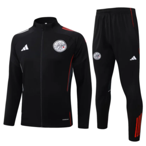 2025/2026 Ajax Full Zip Training Suit Black Football Jersey 1:1 Thai Quality