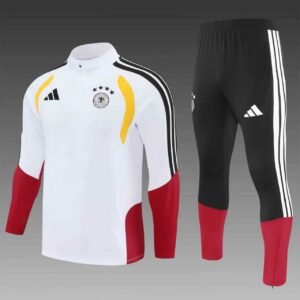 2026 Germany Half-Pull Training Suit White Jersey Set 1:1 Thai Quality