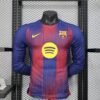 2025/2026 Long Sleeve Player Version Barcelona Home Football Shirt 1:1