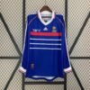 1998 Retro France Home Long Sleeve Football Shirt 1:1