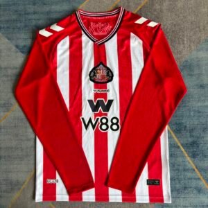 2025/2026 Long Sleeves Sunderland Home Football Jersey 1:1 Quality