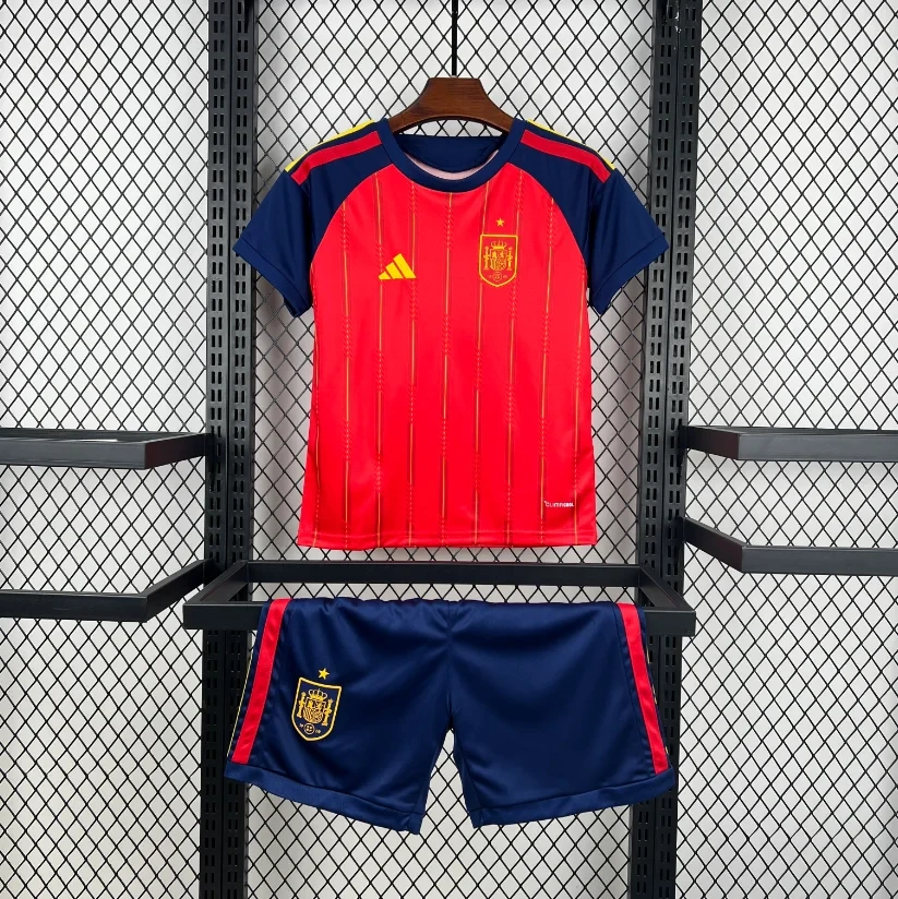 2026 Spain National Team Home Football Shirt 1:1 Thai Quality Kids Size