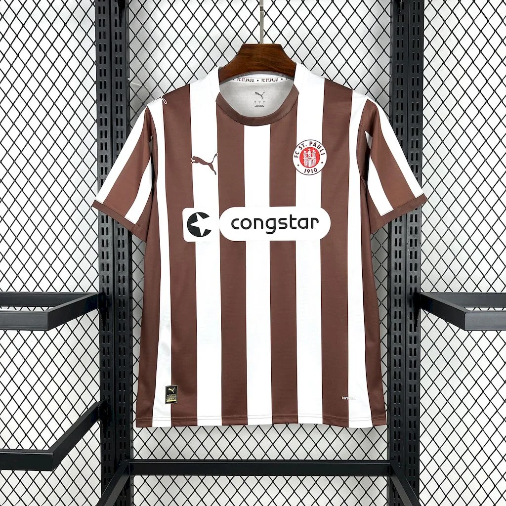 2025/2026 St. Pauli Home Football Shirt 1:1 Thai Quality