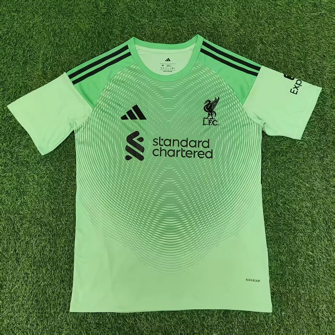 2025/2026 Liverpool Goalkeeper Green Soccer Jersey 1:1 Thai Quality