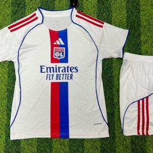 2025/2026 Lyon Home Football Shirt 1:1 Thai Quality Kids Size