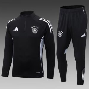 2025 Germany Half-Pull Training Suit Black Jersey Set 1:1 Thai Quality