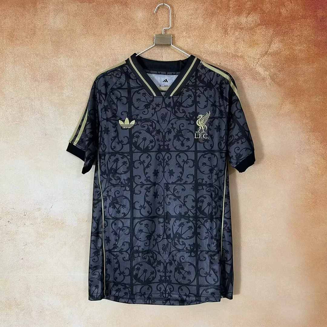 2025/2026 Liverpool Special Edition Black Gold Soccer Jersey 1:1 Thai Quality