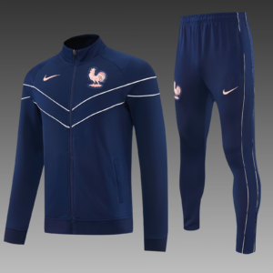2026 France Full Zip Training Suit Blue Football Jersey 1:1
