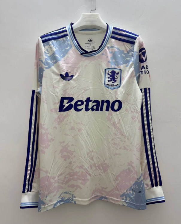2025/2026 Long Sleeves Aston Villa Third Away Football Jersey 1:1 Thai Quality