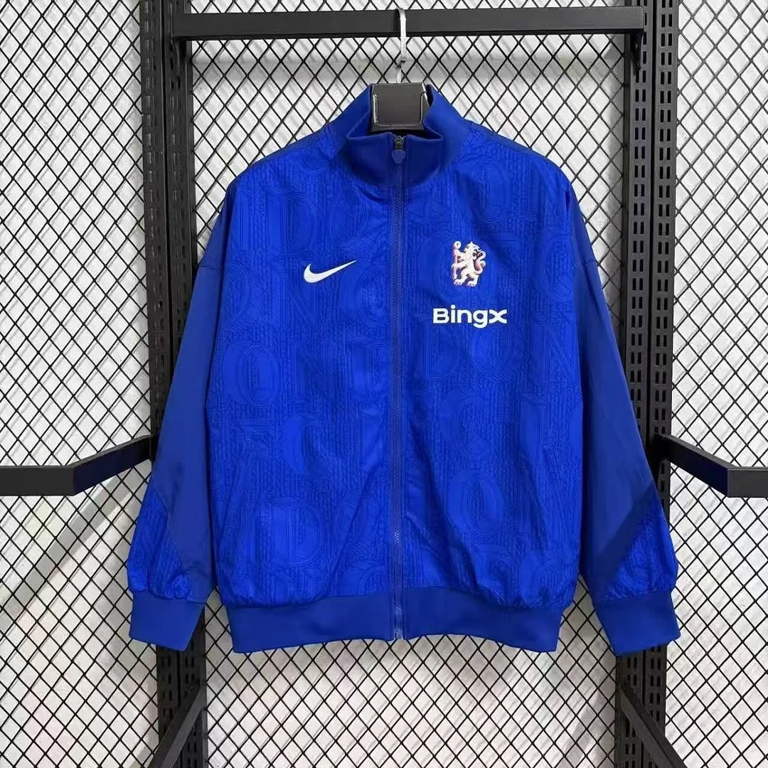 2025/2026 Chelsea Windbreaker Blue Soccer Jersey1:1 Thai Quality