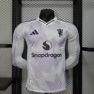 2025/2026 Player Version Manchester United Away Long Sleeve Football Shirt 1:1 Thai Quality