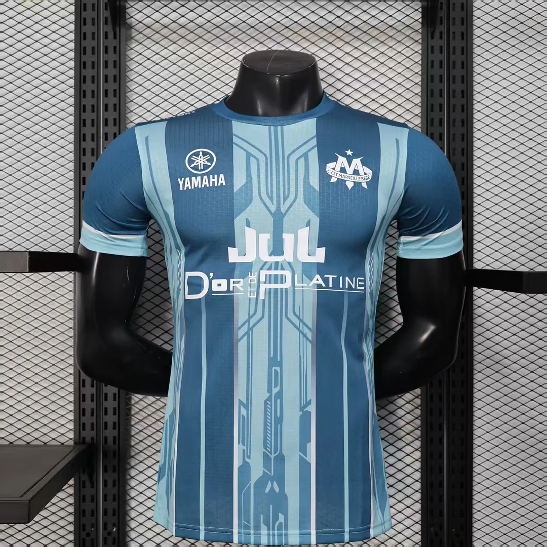 2025/2026 Player Version Olympique de Marseille Special Edition Blue Football Jersey 1:1 Thai Quality