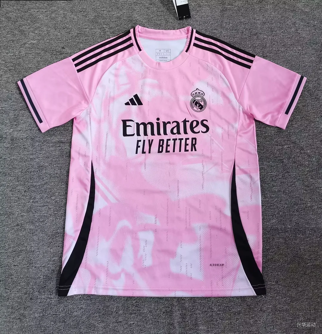 2025/2026 Real Madrid Special Edition Pink Football Jersey 1:1 Thai Quality