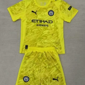 2025/2026 Manchester City Goalkeeper Yellow Set Football Shirt 1:1 Thai Quality