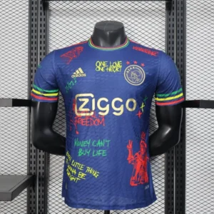 2025/2026 Player Version Ajax Special Edition Cyan Football Jersey 1:1 Thai Quality