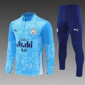 2025/2026 Manchester City Half-Pull Training Suit Blue Football Jersey1:1 Thai Quality