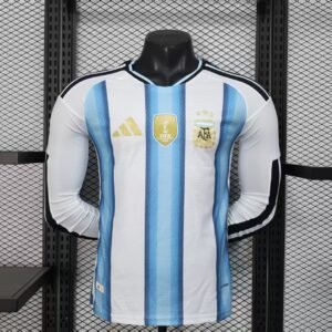 2026 Long Sleeve Player Version Argentina Home Soccer Jersey 1:1 Thai Quality