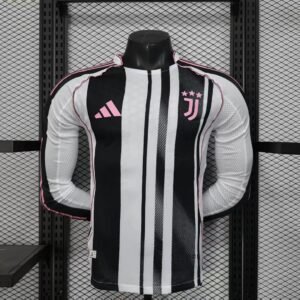 2025/2026 Player Version Long Sleeve Juventus Home Football Shirt 1:1 Thai Quality