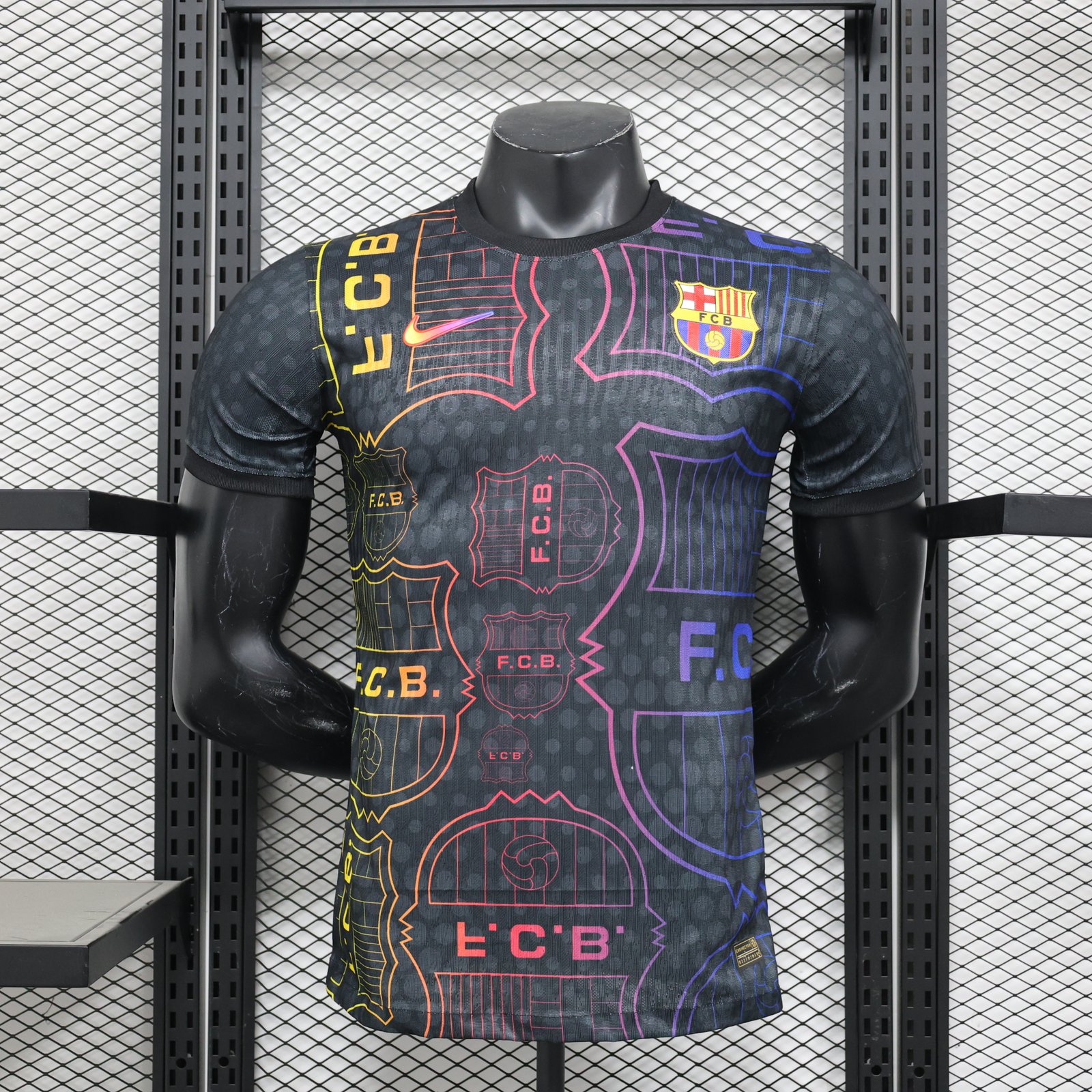 2025/2026 Player Version Barcelona Special Edition Black Football Shirt 1:1 Thai Quality