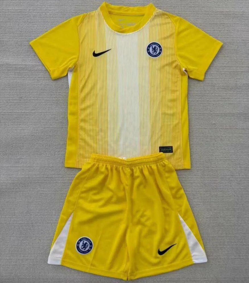2025/2026 Chelsea Goalkeeper Yellow Set Football Shirt 1:1 Thai Quality