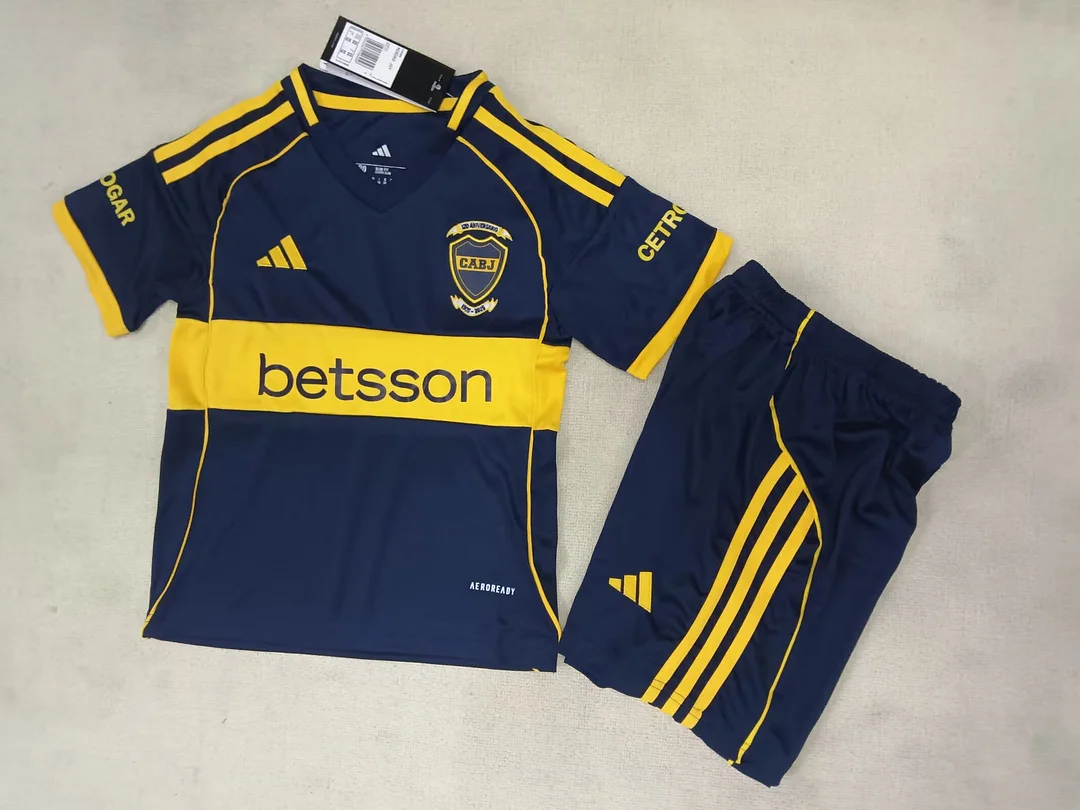 2025/2026 Boca Juniors Home Football Jersey 1:1 Thai Quality Kids Size