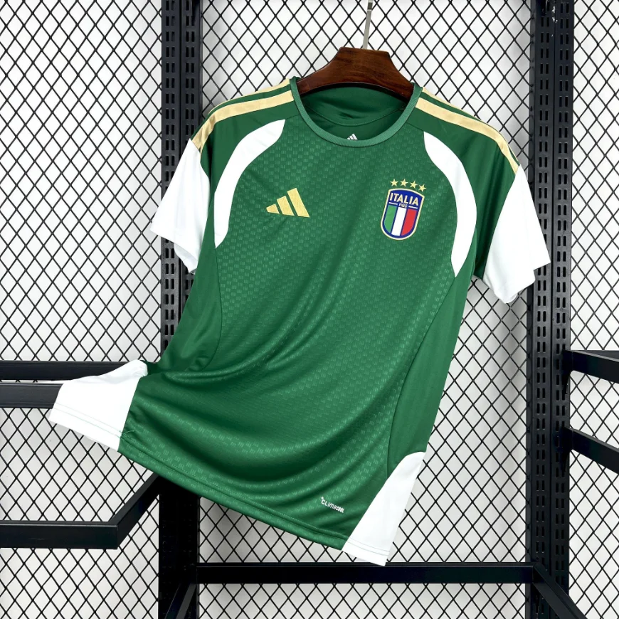2026 Italy National Team Training Suit Green Soccer Jersey 1:1 Thai Quality