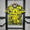 2024 Brazil Special Edition Jesus Yellow Gray Soccer Jersey