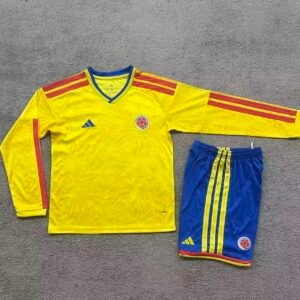 2026 Long Sleeves Colombia National Team Home Football Jersey 1:1 Thai Quality Kids Size