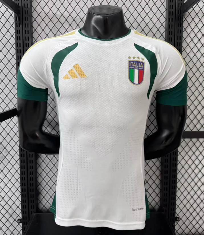 2026 Player Version Italy Training Suit White Soccer Jersey 1:1 Thai Quality